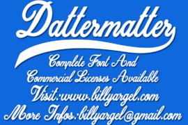 Dattermatter Personal Use Font