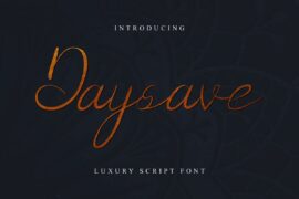 Daysave Demo Font