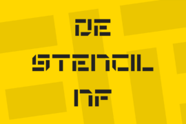 De Stencil NF Font