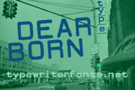 DEARBORN type Font