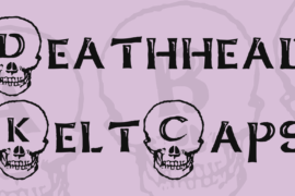 Deathhead KeltCaps Font