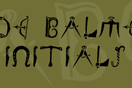 De Balme Initials Font
