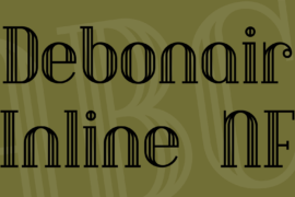 Debonair Inline NF Font