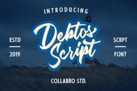 Debtos Script Free Version Font