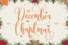 December Christmas Font
