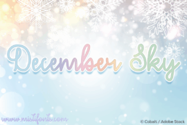 December Sky Font Font