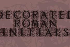 Decorated Roman Initials Font