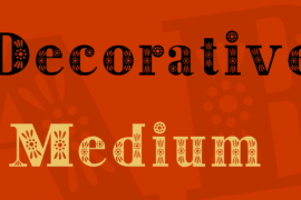 Decorative Font