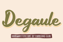 Degaule Font