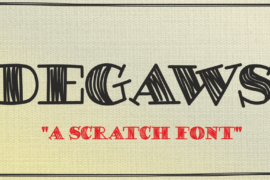 DEGAWS Demo Font