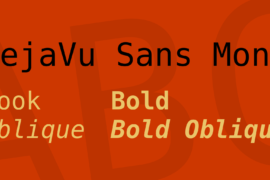 DejaVu Sans Mono Font Family