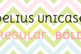 Delius Unicase Font Family