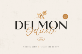 Delmon Delicate Font Family