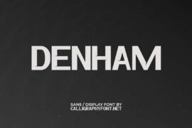 Denham Demo Font Family