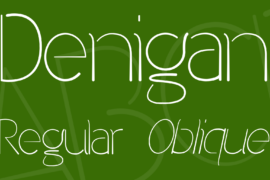 Denigan Font Family