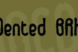 Dented BRK Font