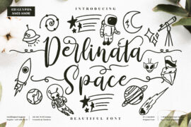 Derlinata Space Font Family