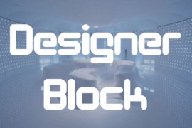 Designer Block Font