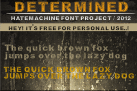 Determined Font