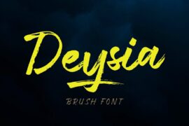 Deysia Brush Font