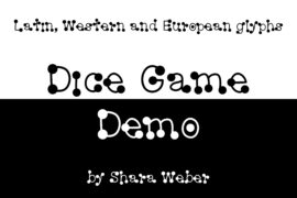 DiceGameDEMO Font