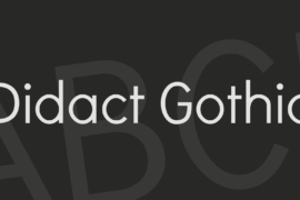 Didact Gothic Font
