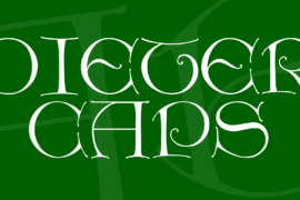 Dieter Caps Font
