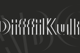 DiffiKult Font