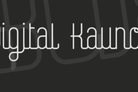 Digital Kauno Font