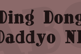 Ding Dong Daddyo NF Font