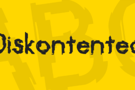 Diskontented Font