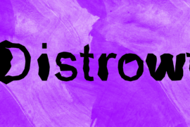 Distrowt Font