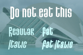 Do not eat this Font Family