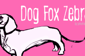 Dog Fox Zebra Font