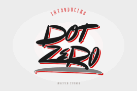 Dot Zero Font