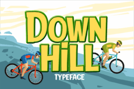 Down Hill Font