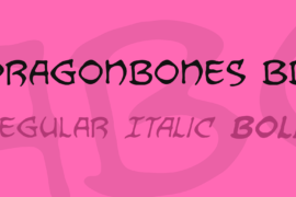 Dragonbones BB Font Family