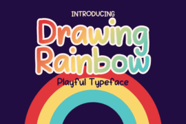 DrawingRainbow Font