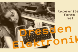 Dresden Elektronik Font
