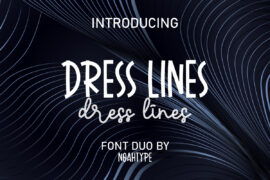 Dress Lines Demo Font Family
