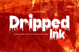 Dripped Ink Demo Font