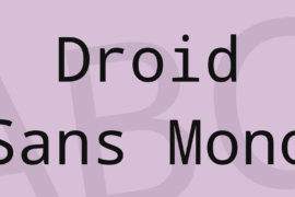 Droid Sans Mono Font