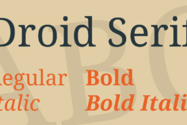 Droid Serif Font Family