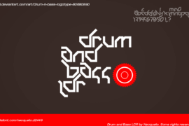 Drum and Bass LDR Font