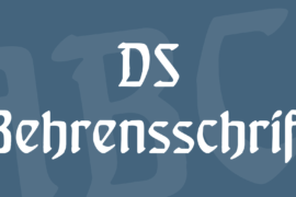 DS Behrensschrift Font