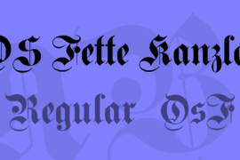 DS Fette Kanzlei Font Family