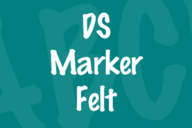 DS Marker Felt Font