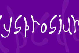 Dysprosium Font
