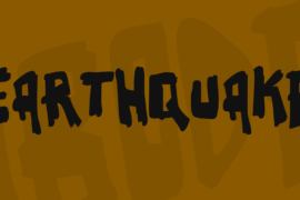 Earthquake Font