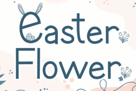 Easter Flower Font